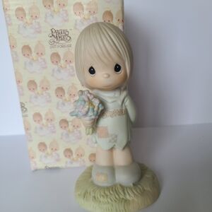 Precious Moments Orphan Boy Belong to the Lord Collectible Porcelain Figurine